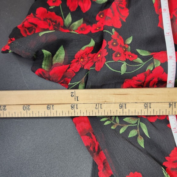 Disney Coco Dress Floral Small Character Unique Womens Black Red Floral Maxi - Picture 7 of 10